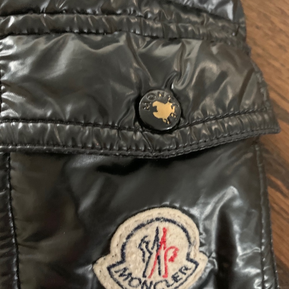 MONCLER Girls Puffer jacket size 10, black - Picture 4 of 6